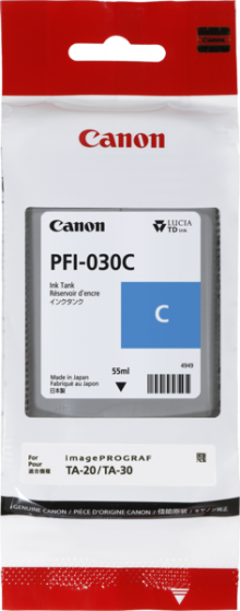 Tinte PFI-030C, cyan für IPF TA20 / TA30, Inhalt: 55 ml