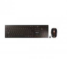 Tastatur/Maus Set Cherry DW 9000 Slim, kabellos, schwarz/bronze