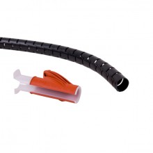 Kabelschlucker Addit schw. 3m lang geeignet für 6 Kabel von 7mm Dicke