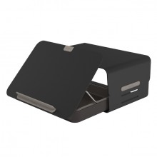 Schreibtischset Addit Bento schwarz aus Toolbox und Monitorerhöhung