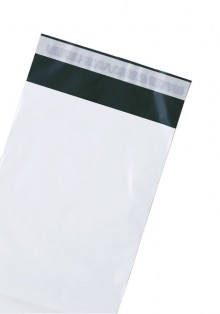 Debapost Textilversandtasche PE weiß 325x400+50 mm gerade Klappe, 60µ