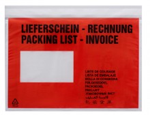 UNIPACK Begleitpapiertasche C5, mit Druck, Lieferschein/Rechnung