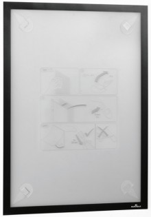 Duraframe Wallpaper Info-Rahmen A3, schwarz, ablösbar