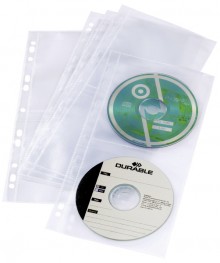 CD-DVD-Hülle zur Ablage von 4CDs/DVDs Universallochung für