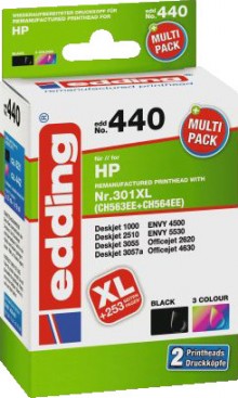 Edding Tinte 440 HP 301XL/301XL (CH563EE/CH564EE) Multipack 2