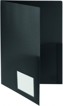 FolderSys Broschürenmappe in schwarz