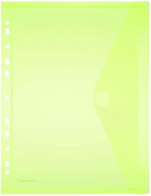FolderSys PP-Umschlag in gelb mit Abheftrand und Dehnfalte