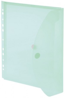 FolderSys PP-Umschlag in grün mit Abheftrand und Dehnfalte