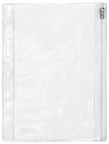 PVC-Sammelhülle/Kleinkramhülle A5 transparent Gleitverschluss