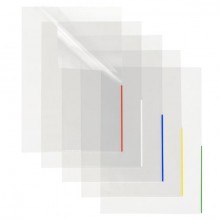 Index Sichthülle, PP, A4, trans- parent, Indexstreifen blau, oben