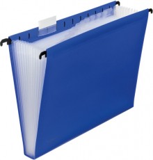 Hänge-Fächertasche 12er blau 240 x 318 x 30 mm (HxBxT)