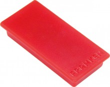 Haftmagnet 23 x 50 mm, rot, Haftkraft 1000g, hochwertiger