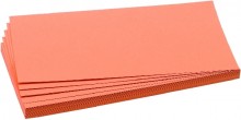 Moderationsrechtecke 9,5x20,5cm 500 Stück Farbe: orange