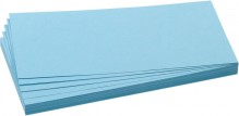 Moderationsrechtecke 9,5x20,5cm 500 Stück Farbe: blau
