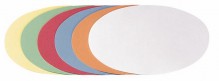 Moderationsovale 11x19cm 250 Stück farblich sortiert