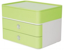Smart-Box Plus Allison, 2 Schübe und Utensilienbox, lime green