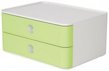 Smart-Box Allison,Schubladenbox 2 Schübe, lime green