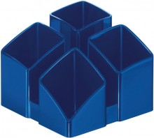 Schreibtisch-Köcher Scala blau 125x125x100mm