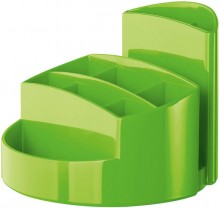 Schreibtisch-Köcher Rondo grün 9 Fächer, 140x140x109mm, Kunststoff