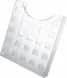 Tischprospekthalter glasklar für 1x A4 hoch,frei stehend,1-fach