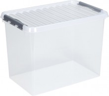 Kunststoff-Box 62 Liter, transparent, 400 x 600 x 340 mm,