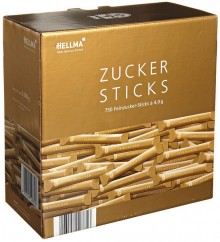Hellma Zuckersticks Goldlinie 750x4g Feinzucker