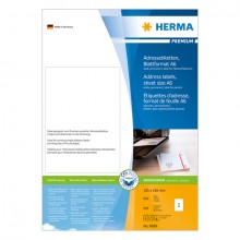 Adressetiketten Premium A6 105 x 148 mm, weiß, Papier matt
