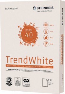 Steinbeis Trend White Kopierpapier A3 80g 80er weiße Recycling