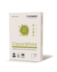 Steinbeis Classic White Kopierpapier A4 80g 70er weiße Recycling Papier