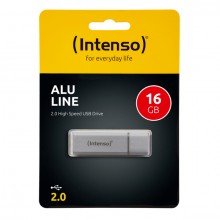 Speicherstick Alu Line USB 2.0, silber, Kapazität 16 GB