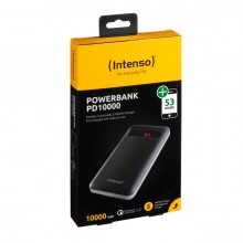 Powerbank PD 10000 mAh, schwarz, verschiedene Anschlüsse