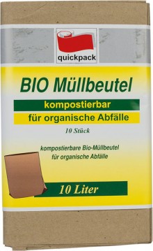 Bio-Öko-Papierbeutel Abfallbeutel, 10l, ca.390 x 360 mm, natur