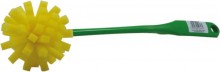 Isolierkannenbürste, Kunststoffkörper 29 cm, Schaumstoffkopf, Farben grün