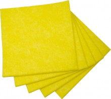 Vlies-Allzwecktuch, gelb, 38 x 38 cm