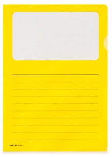 Dokumentenhülle Visa Dossier Script, A4, gelb, PP