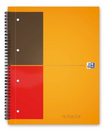 Notebook Block A4 liniert mit Spirale, extra stabilem Deckel