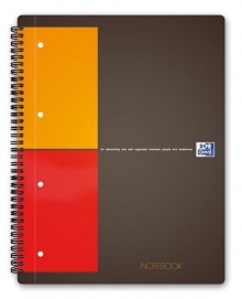 Notebook Block A5 kariert mit Spirale, extra stabilem Deckel