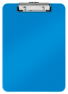 Klemmbrett WOW A4 Polystyrol blau mit Metallklemmmechanik für 75 Blatt