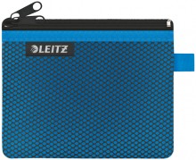 Traveller Zip-Beutel WOW, S, blau, 14 x 10,5 cm, 2 Fächer, 1 x blickdicht