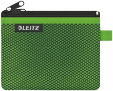 Traveller Zip-Beutel WOW, S, grün, 14 x 10,5 cm, 2 Fächer, 1 x blickdicht