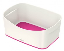MyBox Aufbewahrungsschale weiß/pink, 246x98x160mm, ABS Kunststoff