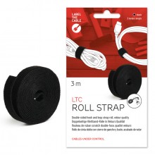 Label-The-Cable Roll 3 Meter 3 m doppelseitige Klettbandrolle in