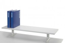 MAULboard Stehmodell grau bis 100 kg B120xH17xT30cm, Aluminiumstellfüße