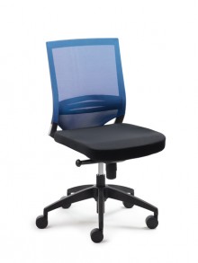 Drehstuhl Myoptimax Netzrücken/Sitz blau/schwarz, höhenverstellbare