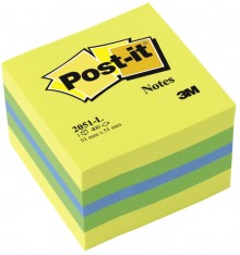 Post-it Haftnotiz Mini Würfel 51x51mm, 400 Blatt, zitronengelb,