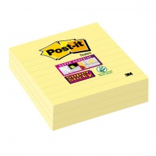 Post-it Super Sticky, 101x101 mm liniert, gelb