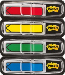 Post-it Index Haftstreifen Pfeile 11,9x43,2mm je Farbe 24 Streifen