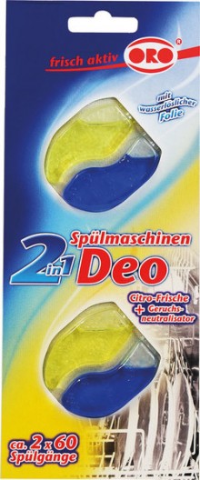 ORO Spülmaschinen-Deo 2 in 1 Citro-Frische