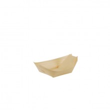 Schale pure Schiffchen 11x6,5 cm Holz für Fingerfood