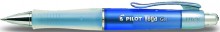 Gelschreiber VEGA blau Profil-Griff Druckmechanik schwarz schreibend